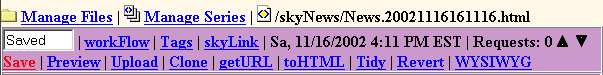skyWriter Text Editor