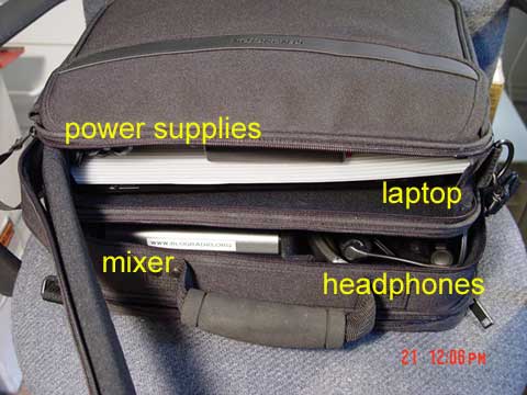 Studio in portable case