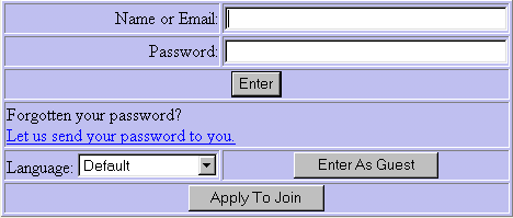 Login Dialog